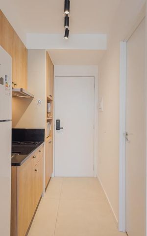 Studio à venda com 27m², 1 quarto e sem vagaCozinha