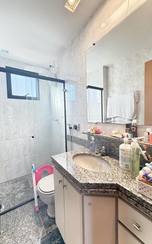 Apartamento à venda com 100m², 3 quartos e 2 vagas Apartamento à venda com 100m², 3 quartos e 2 vagasBanheiro Social