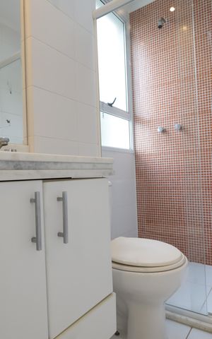 Apartamento para alugar com 114m², 3 quartos e 3 vagasBanheiro da Suíte 1