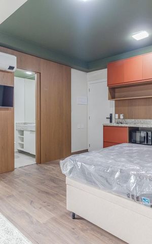 Studio à venda com 22m², 1 quarto e sem vagaStudio