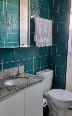 Apartamento para alugar com 49m², 2 quartos e 1 vaga Apartamento para alugar com 49m², 2 quartos e 1 vagaBanheiro