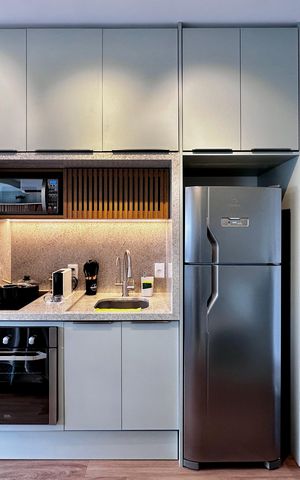Studio para alugar com 25m², 0 quarto e sem vaga Studio para alugar com 25m², 0 quarto e sem vagaCozinha