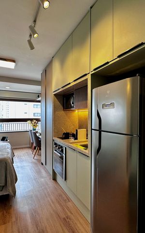 Studio para alugar com 25m², 0 quarto e sem vaga Studio para alugar com 25m², 0 quarto e sem vagaCozinha