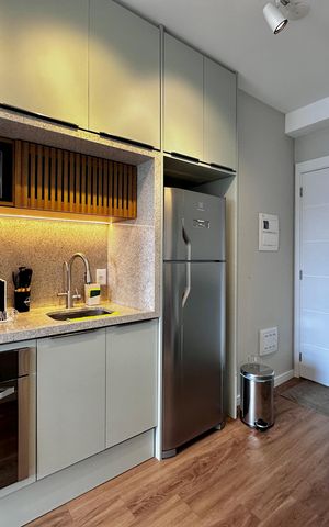 Studio para alugar com 25m², 0 quarto e sem vaga Studio para alugar com 25m², 0 quarto e sem vagaCozinha