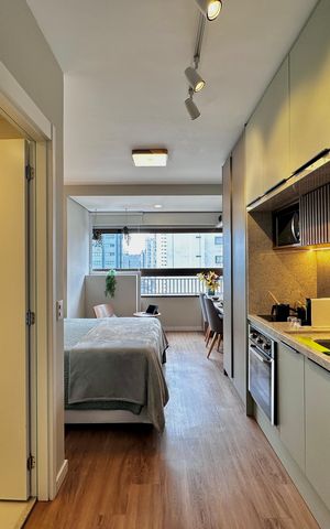 Studio para alugar com 25m², 0 quarto e sem vaga Studio para alugar com 25m², 0 quarto e sem vagaCozinha