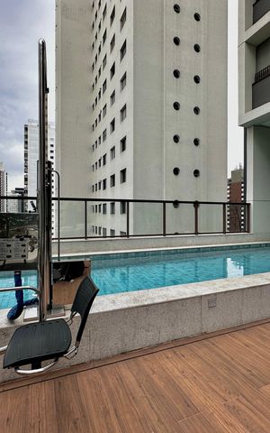 Studio para alugar com 25m², 0 quarto e sem vaga Studio para alugar com 25m², 0 quarto e sem vagaPiscina