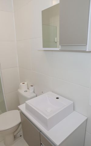 Apartamento para alugar com 33m², 2 quartos e sem vaga Apartamento para alugar com 33m², 2 quartos e sem vagaBanheiro