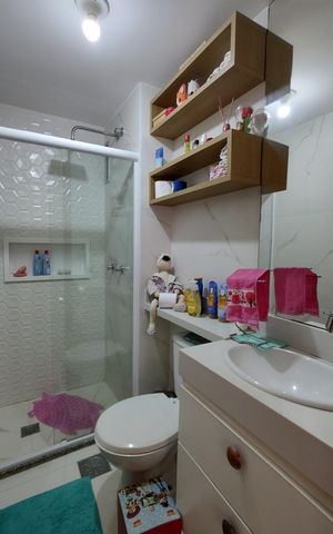 Apartamento à venda com 162m², 3 quartos e 2 vagasBanheiro da Suíte 1