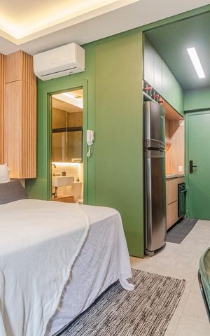 Studio à venda com 25m², 1 quarto e sem vagaStudio