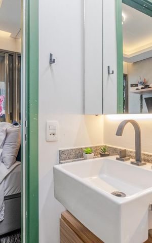 Studio à venda com 25m², 1 quarto e sem vagaBanheiro