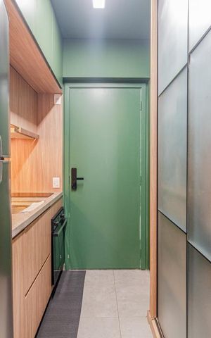 Studio à venda com 25m², 1 quarto e sem vagaCozinha