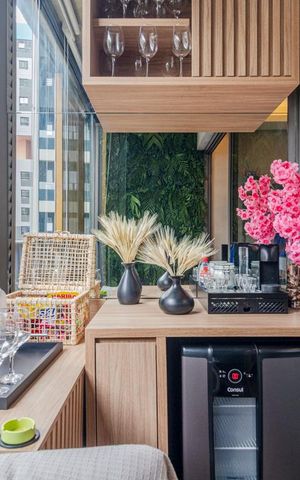 Studio à venda com 25m², 1 quarto e sem vagaVaranda