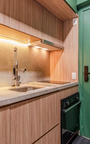 Studio à venda com 25m², 1 quarto e sem vagaCozinha