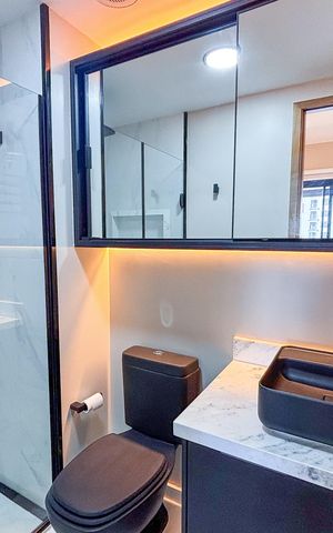 Apartamento à venda com 30m², 1 quarto e sem vaga Apartamento à venda com 30m², 1 quarto e sem vagaBanheiro da Suíte