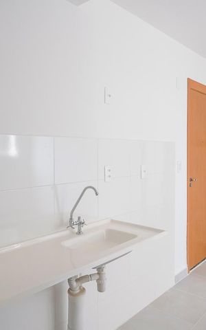 Apartamento à venda com 36m², 2 quartos e 1 vagaCozinha e área de serviço