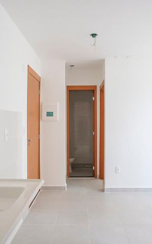 Apartamento à venda com 36m², 2 quartos e 1 vagaCozinha e área de serviço