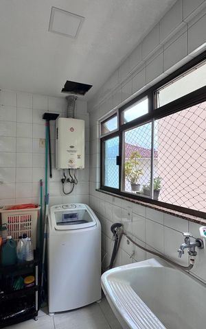 Apartamento à venda com 122m², 3 quartos e 2 vagas Apartamento à venda com 122m², 3 quartos e 2 vagasÁrea de Serviço