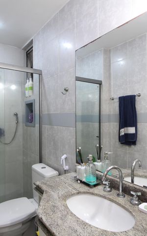 Apartamento à venda com 99m², 3 quartos e 1 vagaBanheiro Social