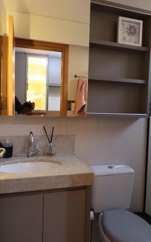 Apartamento para alugar com 90m², 3 quartos e 2 vagasBanheiro da Suíte