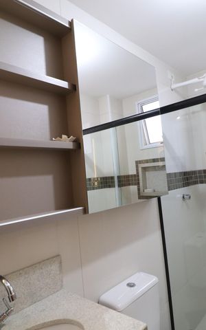 Apartamento para alugar com 90m², 3 quartos e 2 vagasBanheiro Social