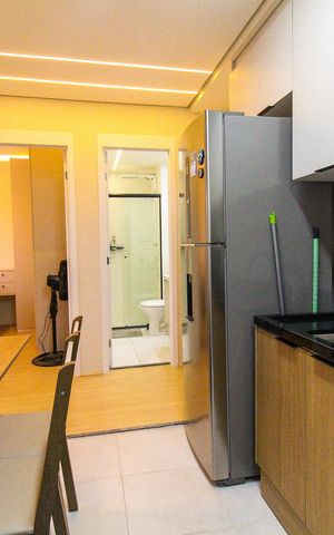 Apartamento à venda com 35m², 2 quartos e sem vaga Apartamento à venda com 35m², 2 quartos e sem vagaCozinha e Área de Serviço
