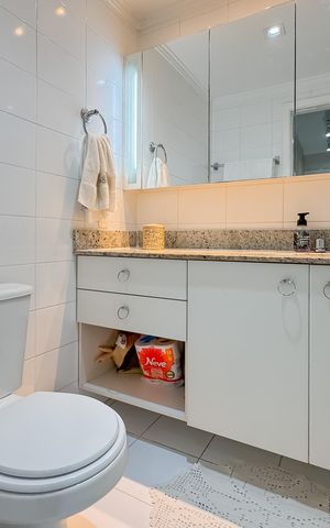 Apartamento à venda com 146m², 3 quartos e 2 vagas Apartamento à venda com 146m², 3 quartos e 2 vagasBanheiro da Suíte 3