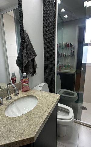 Apartamento à venda com 78m², 2 quartos e 2 vagas Apartamento à venda com 78m², 2 quartos e 2 vagasBanheiro