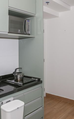 Studio à venda com 20m², 1 quarto e sem vaga Studio à venda com 20m², 1 quarto e sem vagaCozinha