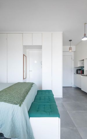 Studio à venda com 38m², 1 quarto e 2 vagasSala/Quarto