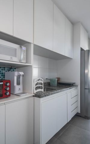 Studio à venda com 38m², 1 quarto e 2 vagasCozinha