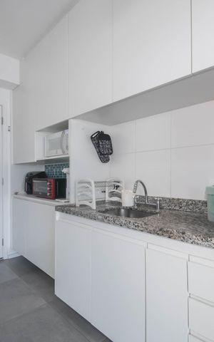Studio à venda com 38m², 1 quarto e 2 vagasCozinha