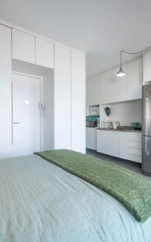 Studio à venda com 38m², 1 quarto e 2 vagasSala/Quarto