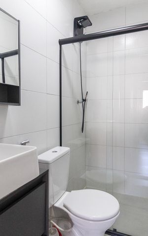 Apartamento para alugar com 40m², 2 quartos e 1 vaga Apartamento para alugar com 40m², 2 quartos e 1 vagaBanheiro