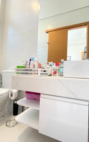Casa de condomínio à venda com 149m², 3 quartos e 4 vagasBanheiro da Suíte 2
