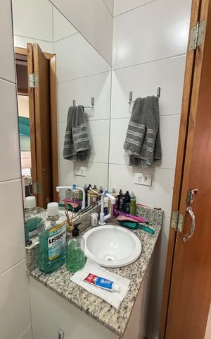 Apartamento à venda com 95m², 2 quartos e 1 vaga Apartamento à venda com 95m², 2 quartos e 1 vagaBanheiro Social