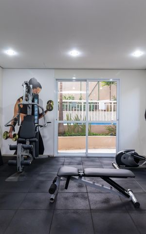 Apartamento para alugar com 77m², 2 quartos e 2 vagasÁrea comum - Academia