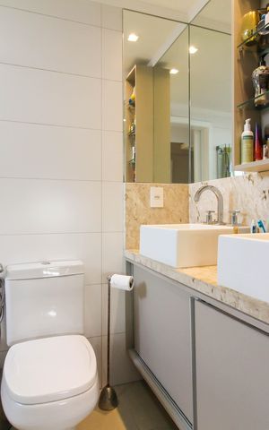 Apartamento à venda com 128m², 3 quartos e sem vaga Apartamento à venda com 128m², 3 quartos e sem vagaBanheiro da Suíte 3
