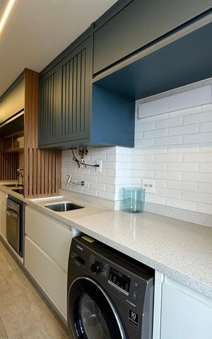 Apartamento à venda com 69m², 2 quartos e 2 vagasCozinha e Área de Serviço