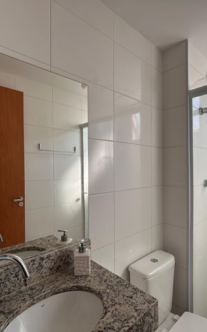 Apartamento para alugar com 44m², 2 quartos e 1 vaga Apartamento para alugar com 44m², 2 quartos e 1 vagaBanheiro Social