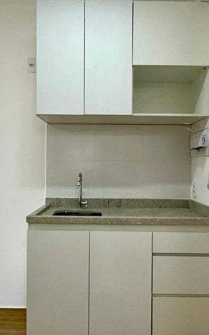 Studio para alugar com 28m², 1 quarto e sem vaga Studio para alugar com 28m², 1 quarto e sem vagaCozinha