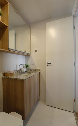 Studio para alugar com 24m², 1 quarto e sem vagaBanheiro da Suíte