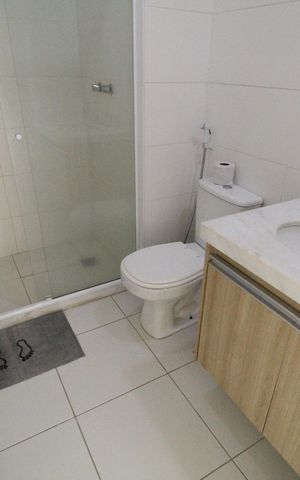 Apartamento à venda com 70m², 1 quarto e 1 vagaBanheiro da suíte