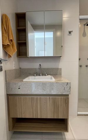 Studio à venda com 30m², 1 quarto e sem vaga Studio à venda com 30m², 1 quarto e sem vagaBanheiro