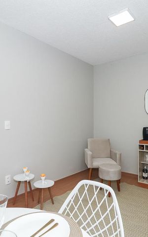 Apartamento à venda com 41m², 2 quartos e 1 vagaSala
