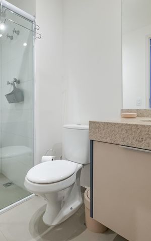 Apartamento à venda com 25m², 1 quarto e sem vaga Apartamento à venda com 25m², 1 quarto e sem vagaBanheiro