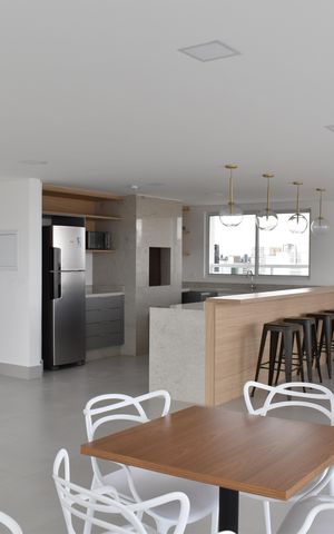 Studio à venda com 27m², 1 quarto e sem vagaÁrea comum - Área gourmet