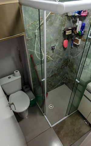 Studio à venda com 26m², 1 quarto e sem vaga Studio à venda com 26m², 1 quarto e sem vagaBanheiro