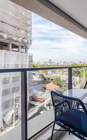 Apartamento à venda com 41m², 1 quarto e sem vagaVaranda