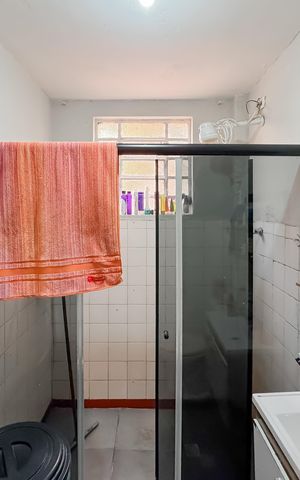Apartamento à venda com 55m², 1 quarto e sem vaga Apartamento à venda com 55m², 1 quarto e sem vagaBanheiro Social