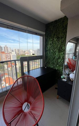 Apartamento à venda com 37m², 1 quarto e sem vaga Apartamento à venda com 37m², 1 quarto e sem vagaVaranda